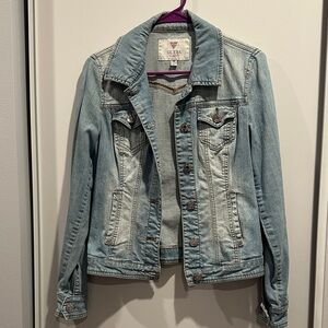 GUESS Classic Light Blue Jean Jacket M